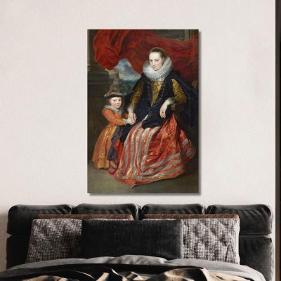 Susanna Fourment And Her Daughter Anthony van Dyck avd110 canvas print 