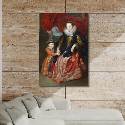 Susanna Fourment And Her Daughter Anthony van Dyck avd110 canvas print 