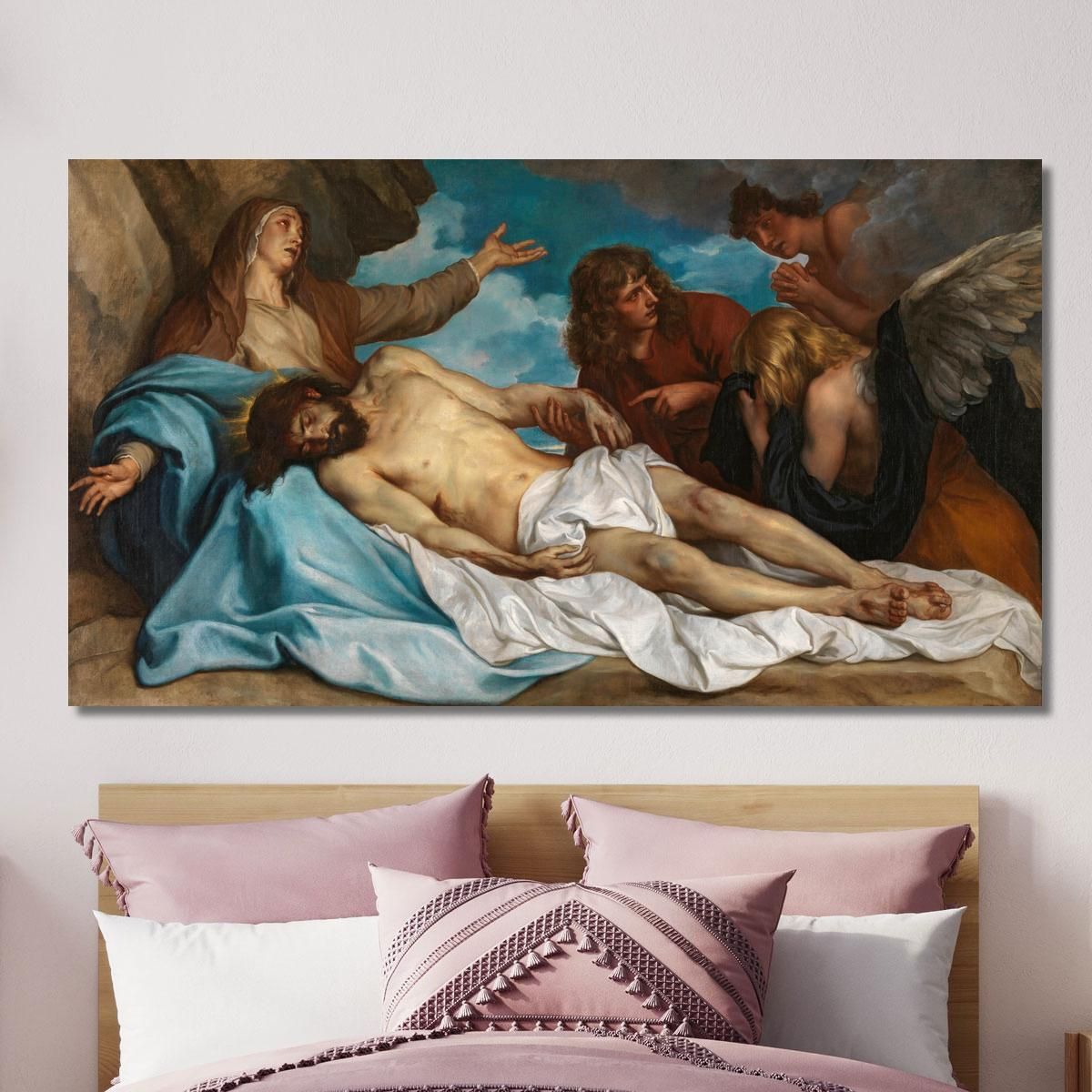 The Lamentation Over The Dead Christ Anthony van Dyck avd118 canvas print 