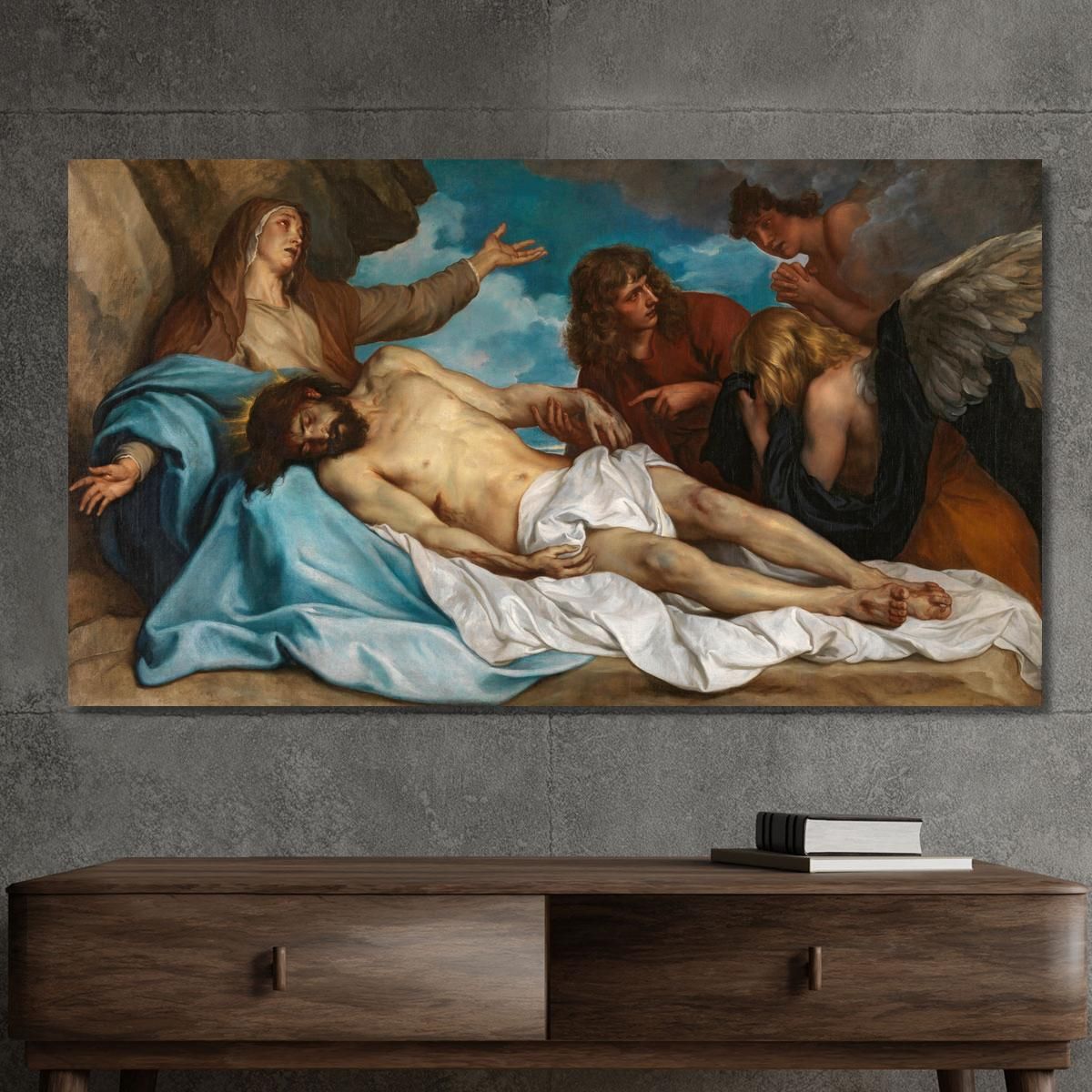 The Lamentation Over The Dead Christ Anthony van Dyck avd118 canvas print 
