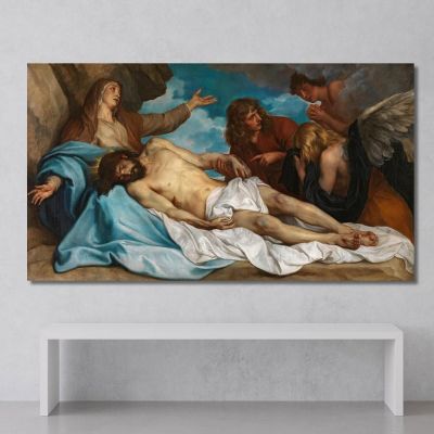 The Lamentation Over The Dead Christ Anthony van Dyck avd118 canvas print 