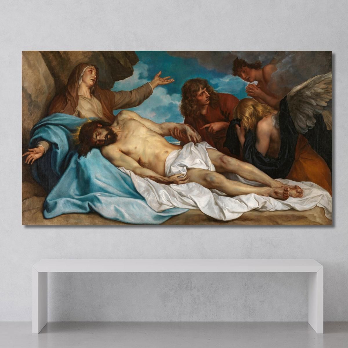 The Lamentation Over The Dead Christ Anthony van Dyck avd118 canvas print 