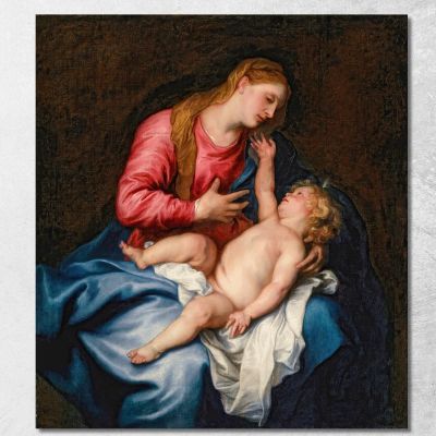 The Virgin And Child Anthony van Dyck avd127 canvas print 