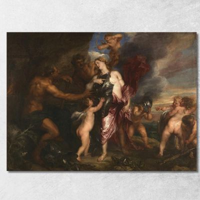 Thetis Receives The New Armour For Achilles In Vulcan S Forge Anthony van Dyck avd130 canvas print 