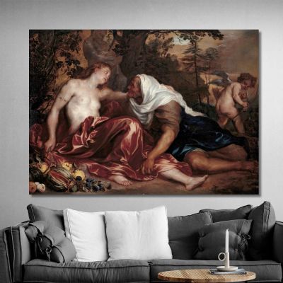 Vertumnus And Pomona Anthony van Dyck avd133 canvas print 