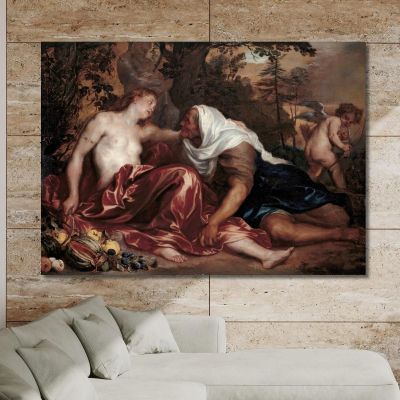 Vertumnus And Pomona Anthony van Dyck avd133 canvas print 