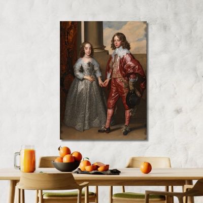 William Ii Prince Of Orange And His Bride Mary Stuart Anthony van Dyck avd137 canvas print 