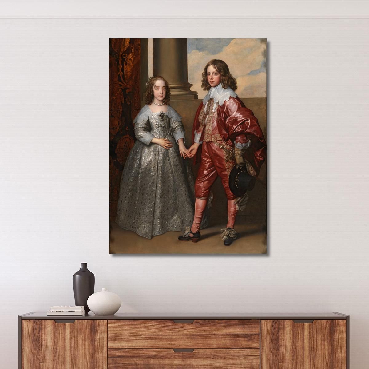 William Ii Prince Of Orange And His Bride Mary Stuart Anthony van Dyck avd137 canvas print 