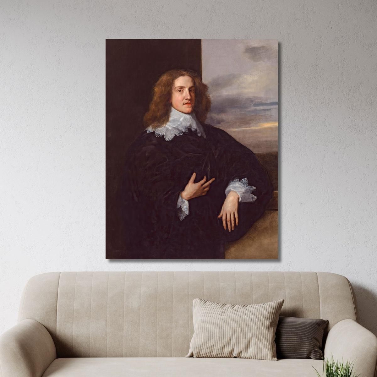 Young Gentleman Anthony van Dyck avd138 canvas print 