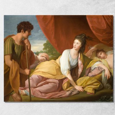 Cymon And Iphigenia Benjamin West bwt13 canvas print 