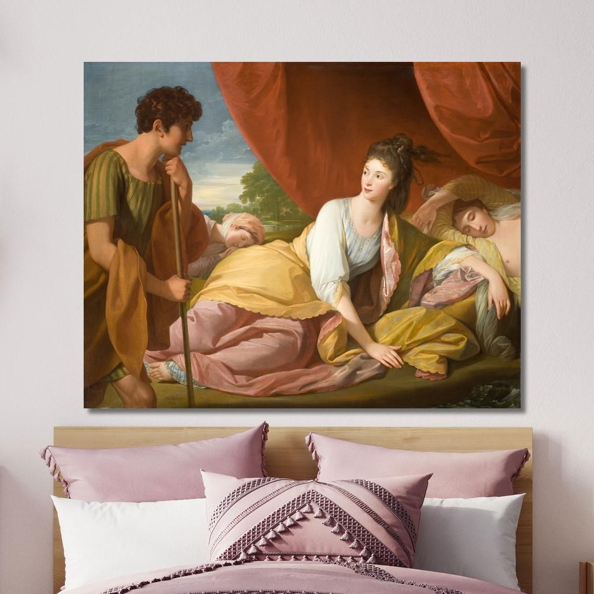 Cymon And Iphigenia Benjamin West bwt13 canvas print 