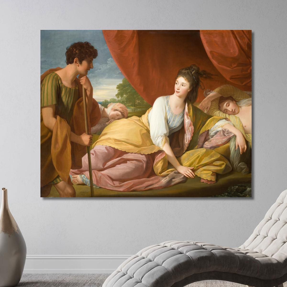 Cymon And Iphigenia Benjamin West bwt13 canvas print 