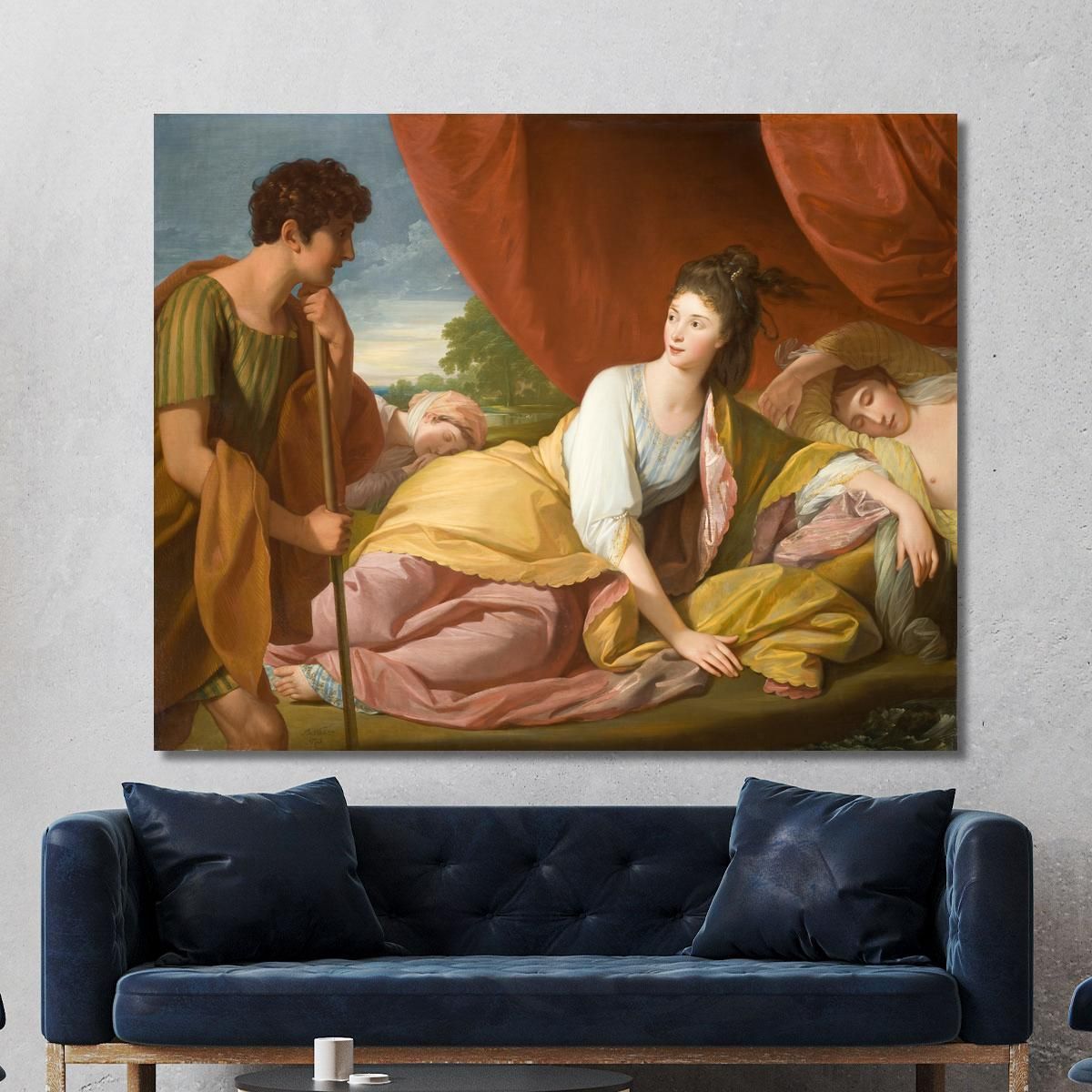 Cymon And Iphigenia Benjamin West bwt13 canvas print 
