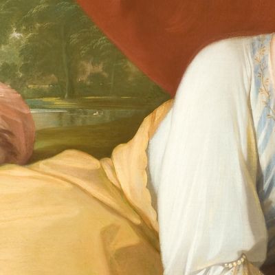 Cymon And Iphigenia Benjamin West bwt13 canvas print