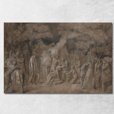 Death Of Iphigenia Benjamin West bwt14 canvas print 