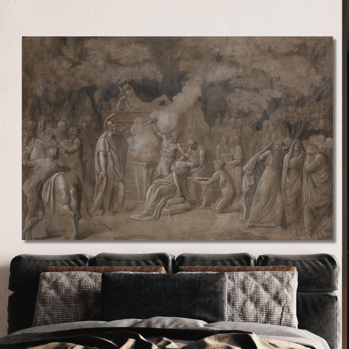 Death Of Iphigenia Benjamin West bwt14 canvas print 