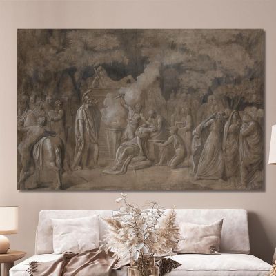 Death Of Iphigenia Benjamin West bwt14 canvas print 