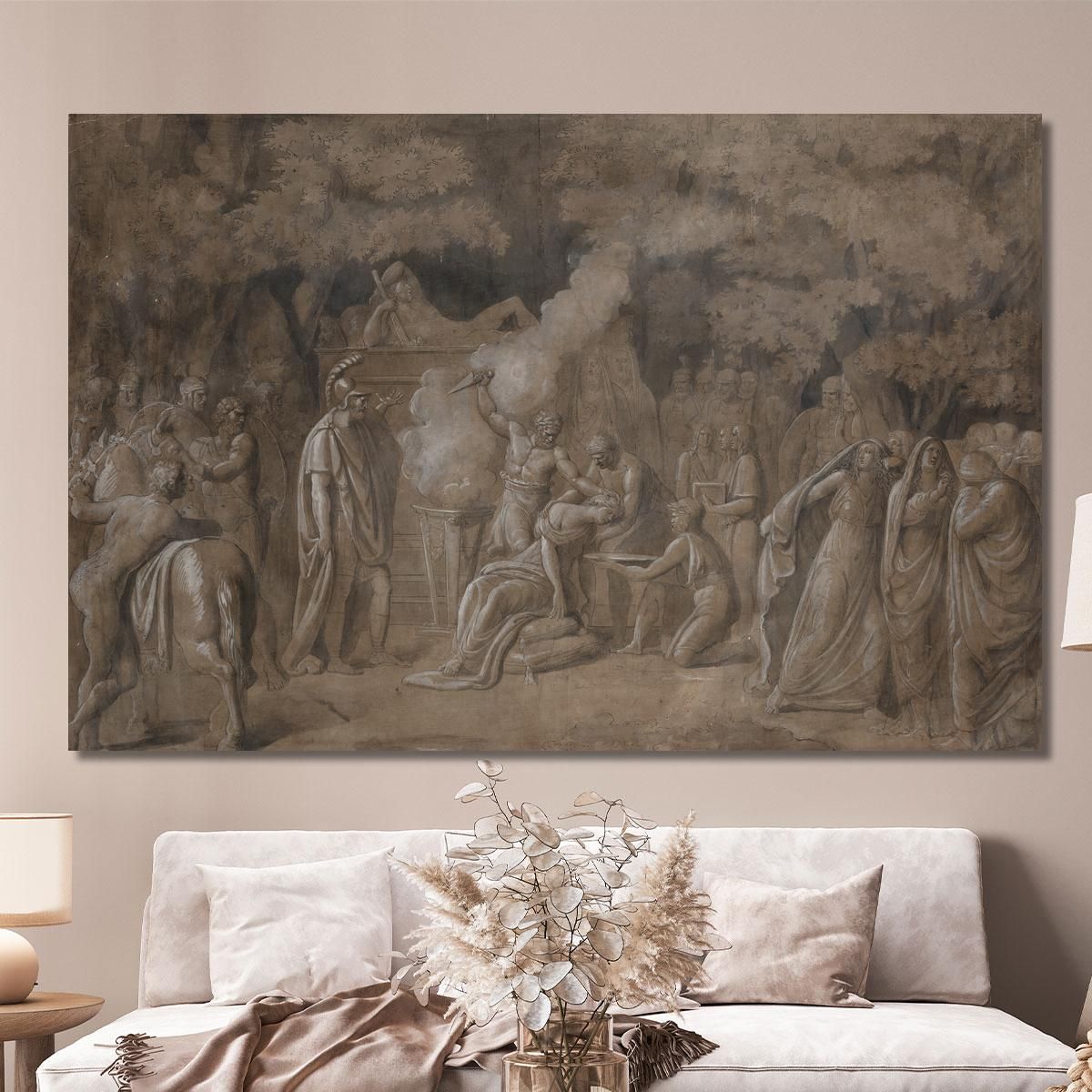 Death Of Iphigenia Benjamin West bwt14 canvas print 