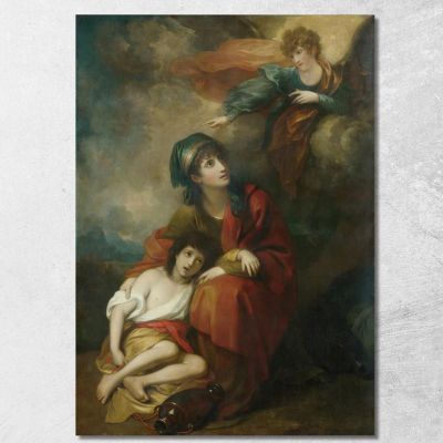 Hagar And Ishmael Benjamin West bwt23 canvas print 
