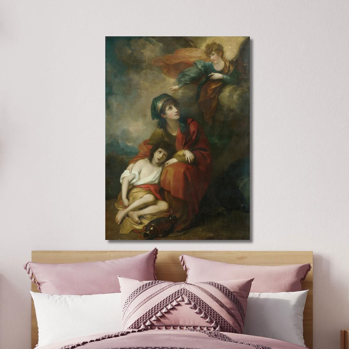 Hagar And Ishmael Benjamin West bwt23 canvas print 