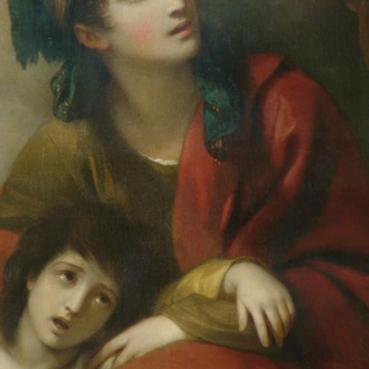 Hagar And Ishmael Benjamin West bwt23 canvas print