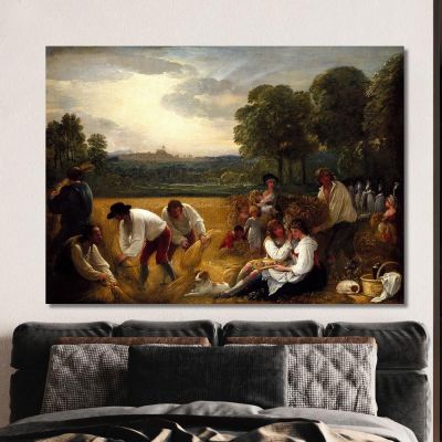 Harvesting At Windsor Benjamin West bwt25 canvas print 