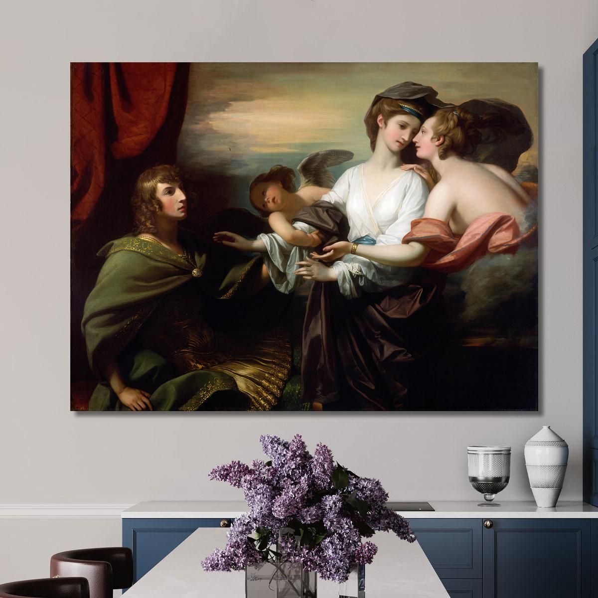 Helen Brought To Paris Benjamin West bwt27 canvas print 