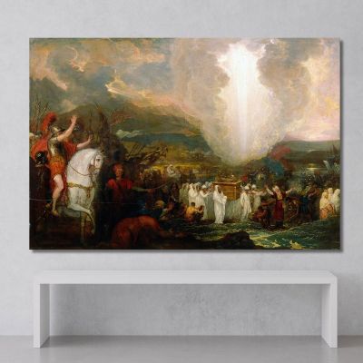 Joshua Passing The River Jordan With The Ark Of The Covenant Benjamin West bwt30 canvas print 