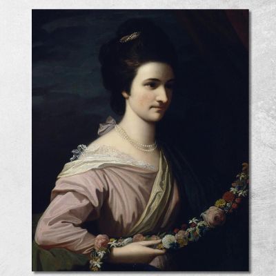 Miss Elizabeth Milward Benjamin West bwt37 canvas print 