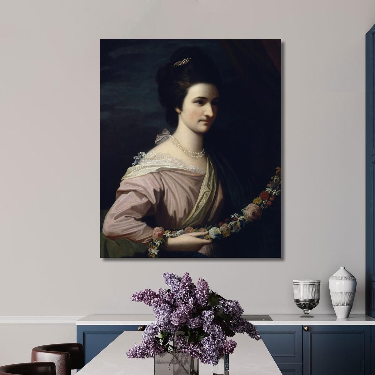 Miss Elizabeth Milward Benjamin West bwt37 canvas print 