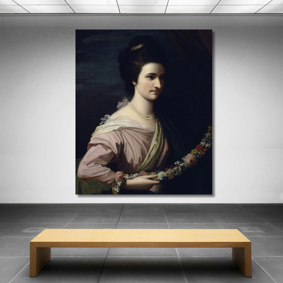 Miss Elizabeth Milward Benjamin West bwt37 canvas print 