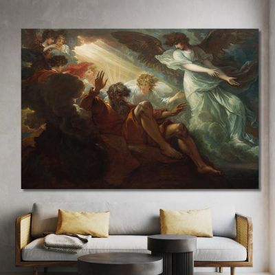 Moses Shown The Promised Land Benjamin West bwt38 canvas print 