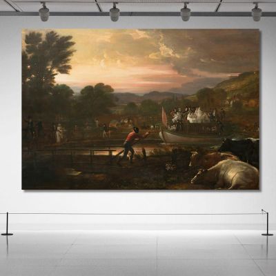 Paddington Canal Benjamin West bwt42 canvas print 