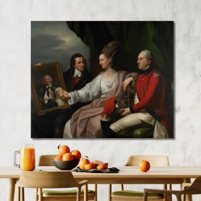 Portrait Group Of The Drummond Family Benjamin West bwt44 canvas print 