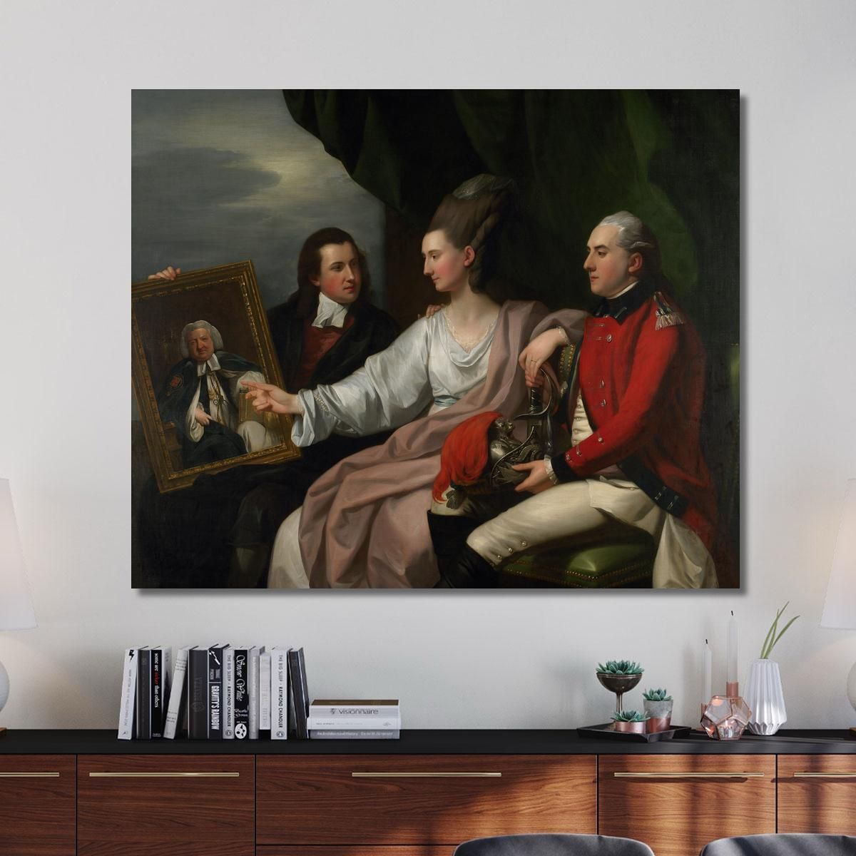 Portrait Group Of The Drummond Family Benjamin West bwt44 canvas print 