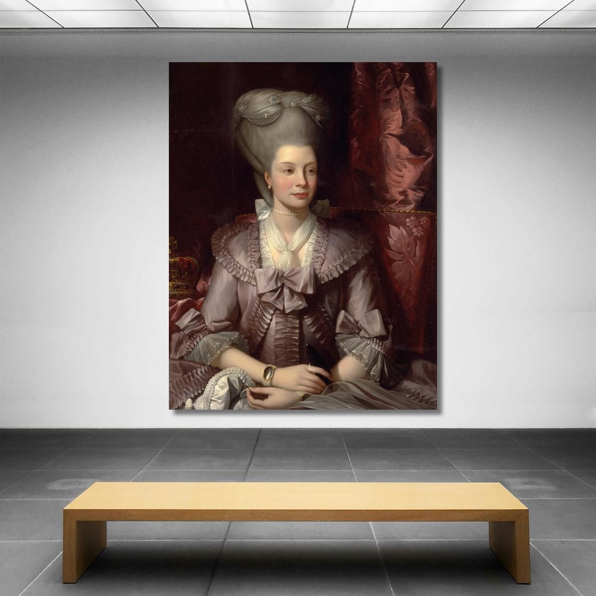 Queen Charlotte Benjamin West bwt50 canvas print 