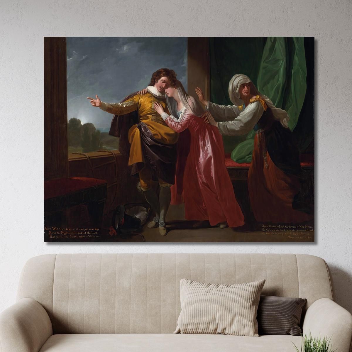 Romeo And Juliet Benjamin West bwt51 canvas print 
