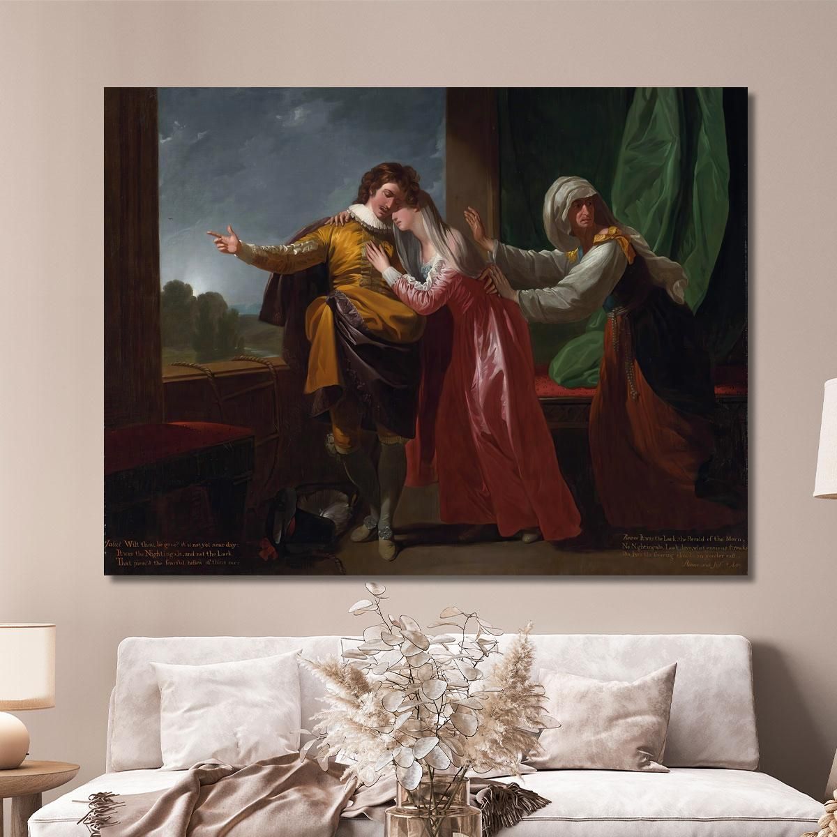 Romeo And Juliet Benjamin West bwt51 canvas print 