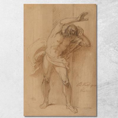 Study For The Crucifixion 2 Benjamin West bwt55 canvas print 