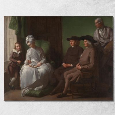The Artist And His Family Benjamin West bwt58 canvas print 