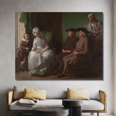 The Artist And His Family Benjamin West bwt58 canvas print 