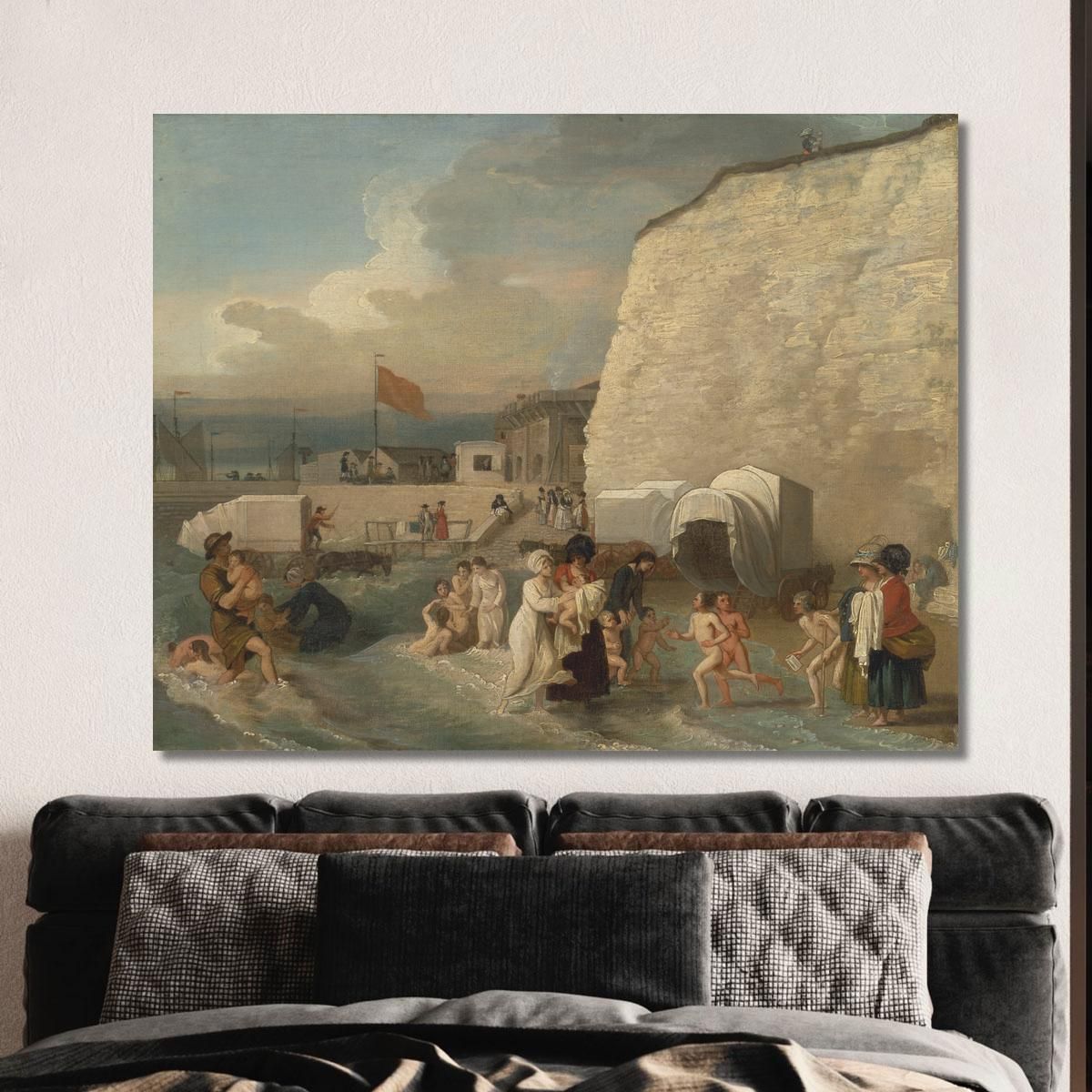 The Bathing Place At Ramsgate Benjamin West bwt61 canvas print 