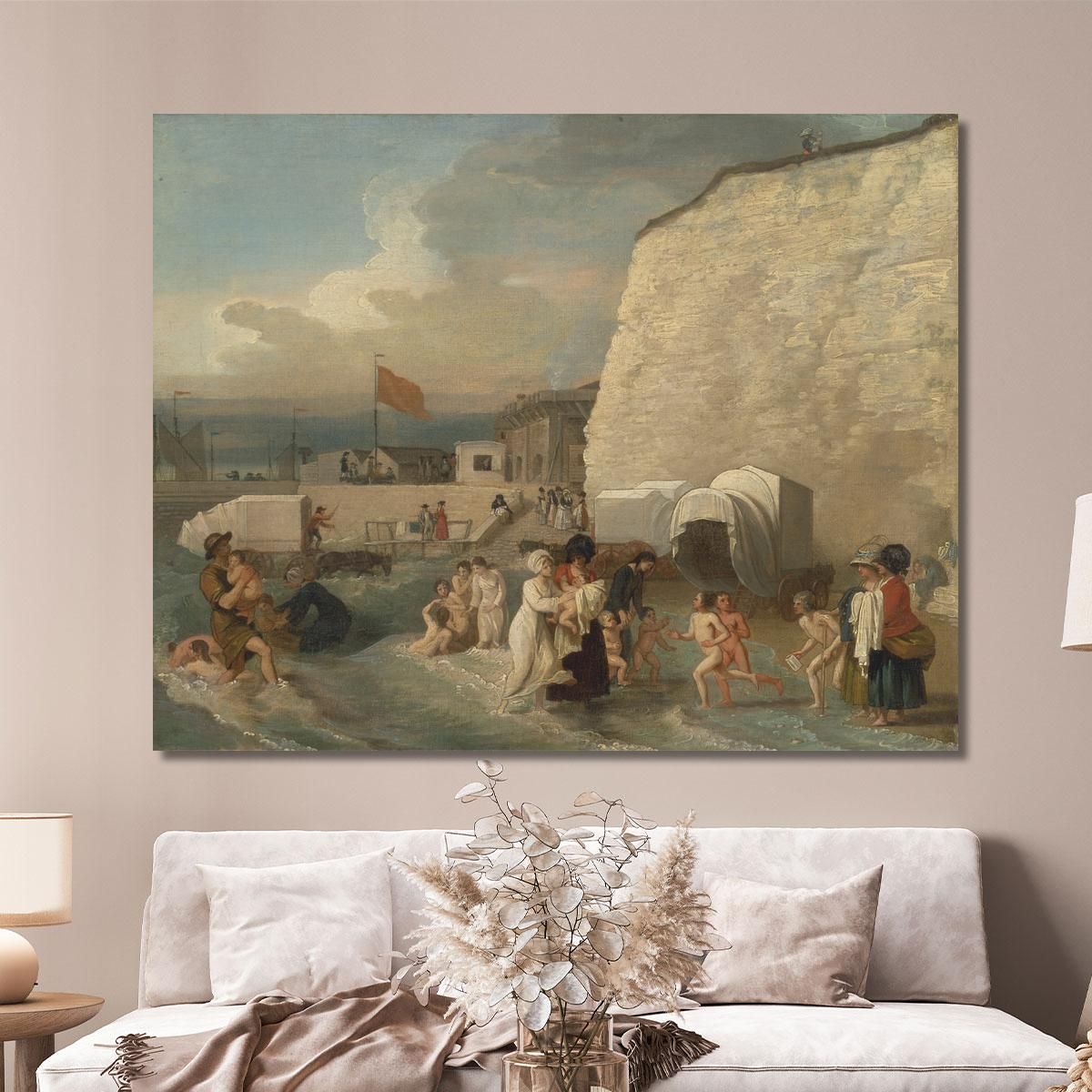 The Bathing Place At Ramsgate Benjamin West bwt61 canvas print 