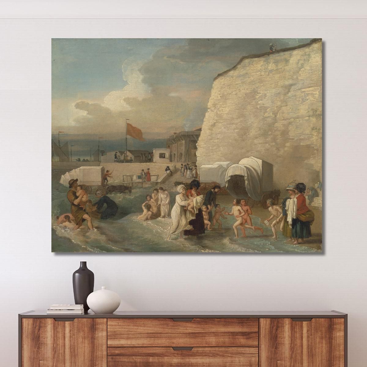 The Bathing Place At Ramsgate Benjamin West bwt61 canvas print 