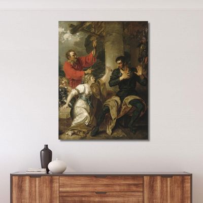 The Damsel And Orlando Benjamin West bwt63 canvas print 