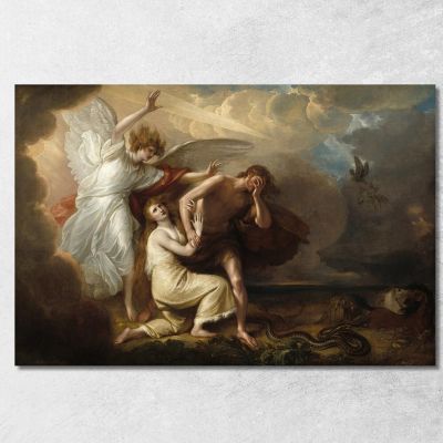 The Expulsion Of Adam And Eve From Paradise Benjamin West bwt67 canvas print 