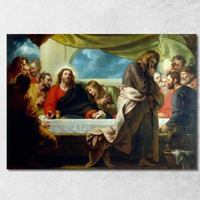 The Last Supper Benjamin West bwt70 canvas print 