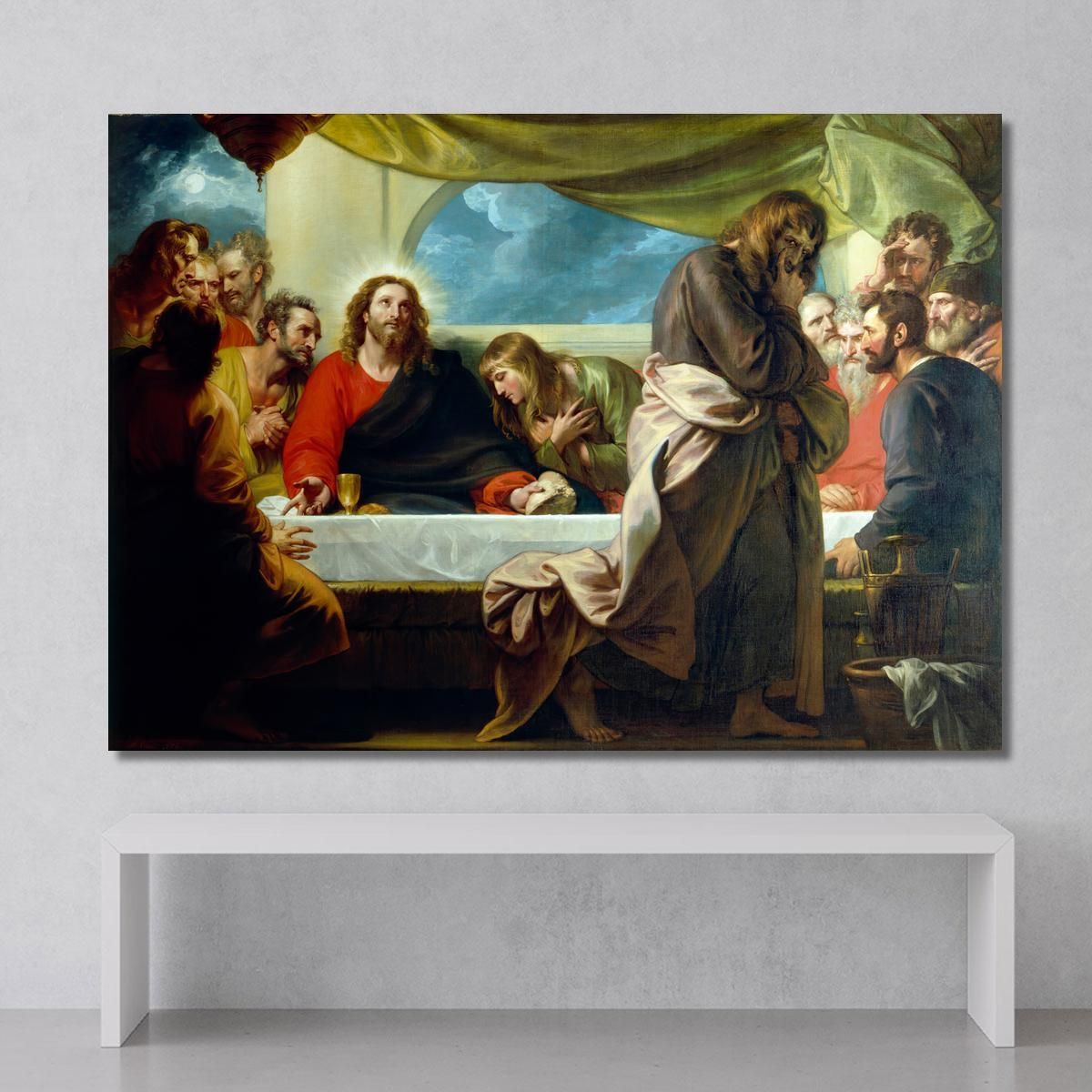 The Last Supper Benjamin West bwt70 canvas print 