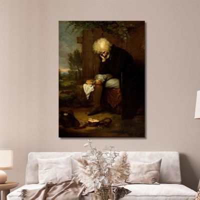 The Pilgrim Mourning His Dead Ass Benjamin West bwt71 canvas print 