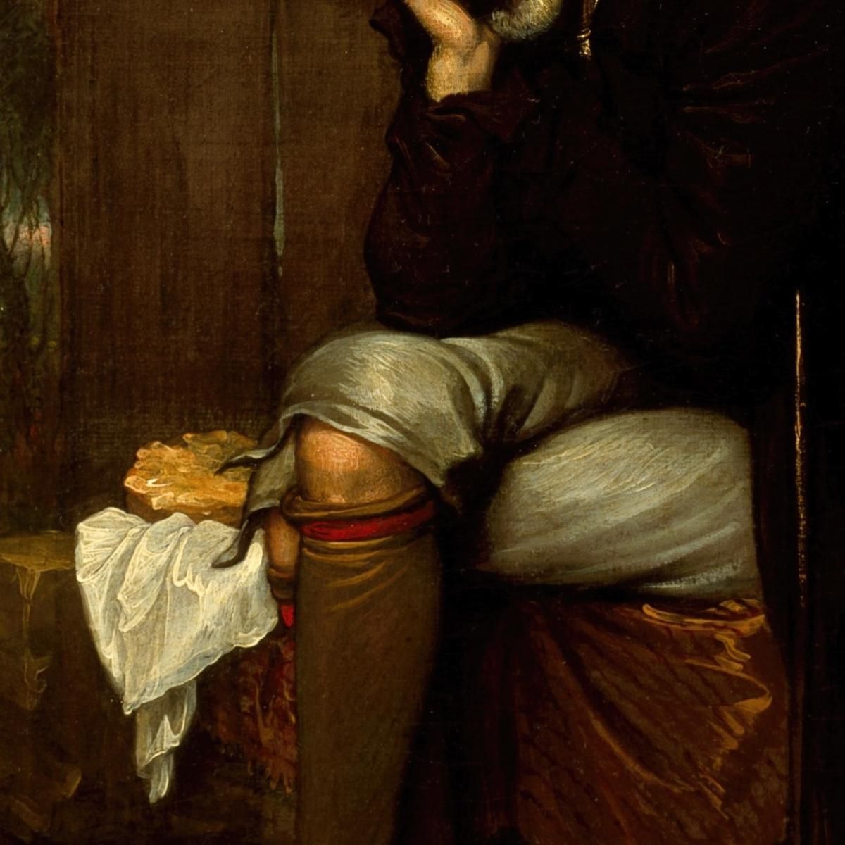 The Pilgrim Mourning His Dead Ass Benjamin West bwt71 canvas print